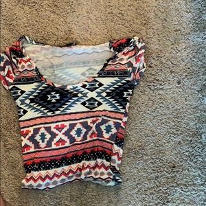Aztec crop top